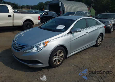2014 Hyundai Sonata Gls из США, поврежденный, VIN 5NPEB4AC3EH880394